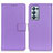 Leather Case Stands Flip Cover Holder A08D for Oppo Reno6 Pro+ Plus 5G Purple