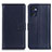 Leather Case Stands Flip Cover Holder A08D for Oppo Reno7 5G Blue