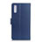 Leather Case Stands Flip Cover Holder A08D for Samsung Galaxy A02 Blue