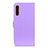 Leather Case Stands Flip Cover Holder A08D for Samsung Galaxy A02 Purple