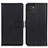 Leather Case Stands Flip Cover Holder A08D for Samsung Galaxy A03 Black