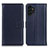 Leather Case Stands Flip Cover Holder A08D for Samsung Galaxy A13 4G Blue