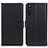 Leather Case Stands Flip Cover Holder A08D for Sony Xperia 10 III SO-52B Black