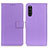 Leather Case Stands Flip Cover Holder A08D for Sony Xperia 10 III SO-52B Purple