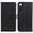 Leather Case Stands Flip Cover Holder A08D for Sony Xperia 10 IV Black