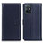 Leather Case Stands Flip Cover Holder A08D for Vivo iQOO Z6 5G Blue