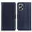 Leather Case Stands Flip Cover Holder A08D for Xiaomi Poco F5 5G Blue