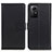 Leather Case Stands Flip Cover Holder A08D for Xiaomi Redmi Note 12S Black