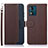 Leather Case Stands Flip Cover Holder A09D for Motorola Moto E13