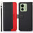 Leather Case Stands Flip Cover Holder A09D for Motorola Moto Edge (2023) 5G Black