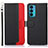 Leather Case Stands Flip Cover Holder A09D for Motorola Moto Edge Lite 5G Black