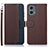 Leather Case Stands Flip Cover Holder A09D for Motorola Moto G 5G (2023)