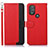 Leather Case Stands Flip Cover Holder A09D for Motorola Moto G Play Gen 2 Red