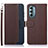 Leather Case Stands Flip Cover Holder A09D for Motorola Moto G Stylus (2022) 5G