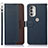 Leather Case Stands Flip Cover Holder A09D for Motorola Moto G51 5G