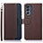 Leather Case Stands Flip Cover Holder A09D for Motorola Moto G62 5G