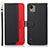 Leather Case Stands Flip Cover Holder A09D for Nokia C110 Black