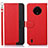 Leather Case Stands Flip Cover Holder A09D for Nokia C200 Red