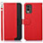 Leather Case Stands Flip Cover Holder A09D for Nokia C210 Red