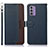 Leather Case Stands Flip Cover Holder A09D for Nokia G310 5G Blue