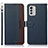 Leather Case Stands Flip Cover Holder A09D for Nokia G60 5G Blue