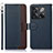 Leather Case Stands Flip Cover Holder A09D for OnePlus Ace Pro 5G Blue