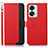 Leather Case Stands Flip Cover Holder A09D for OnePlus Nord 2T 5G Red