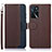 Leather Case Stands Flip Cover Holder A09D for Oppo A16