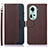 Leather Case Stands Flip Cover Holder A09D for Oppo Reno11 5G