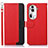 Leather Case Stands Flip Cover Holder A09D for Oppo Reno11 Pro 5G Red