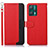 Leather Case Stands Flip Cover Holder A09D for Realme 9 Pro 5G Red