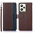 Leather Case Stands Flip Cover Holder A09D for Realme C35