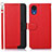 Leather Case Stands Flip Cover Holder A09D for Samsung Galaxy A03 Core Red