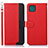 Leather Case Stands Flip Cover Holder A09D for Samsung Galaxy A22s 5G Red