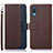 Leather Case Stands Flip Cover Holder A09D for Samsung Galaxy M02