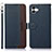 Leather Case Stands Flip Cover Holder A09D for Samsung Galaxy M04 Blue