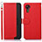 Leather Case Stands Flip Cover Holder A09D for Samsung Galaxy XCover 5 SM-G525F Red