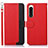 Leather Case Stands Flip Cover Holder A09D for Sony Xperia 5 IV Red