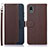 Leather Case Stands Flip Cover Holder A09D for Sony Xperia Ace III SOG08 Brown