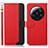 Leather Case Stands Flip Cover Holder A09D for Xiaomi Mi 13 Ultra 5G Red