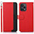 Leather Case Stands Flip Cover Holder A09D for Xiaomi Poco F5 5G Red