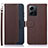 Leather Case Stands Flip Cover Holder A09D for Xiaomi Redmi Note 12 4G