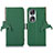 Leather Case Stands Flip Cover Holder A10D for Huawei Honor 90 5G Green