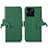 Leather Case Stands Flip Cover Holder A10D for Huawei Honor X8b Green