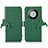 Leather Case Stands Flip Cover Holder A10D for Huawei Mate 60 Green