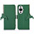 Leather Case Stands Flip Cover Holder A10D for Huawei Nova 11 Pro Green