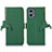 Leather Case Stands Flip Cover Holder A10D for Motorola Moto G 5G (2023) Green