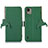 Leather Case Stands Flip Cover Holder A10D for Nokia C110 Green