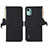 Leather Case Stands Flip Cover Holder A10D for Nokia C12 Pro Black