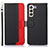 Leather Case Stands Flip Cover Holder A10D for Samsung Galaxy S24 5G Black